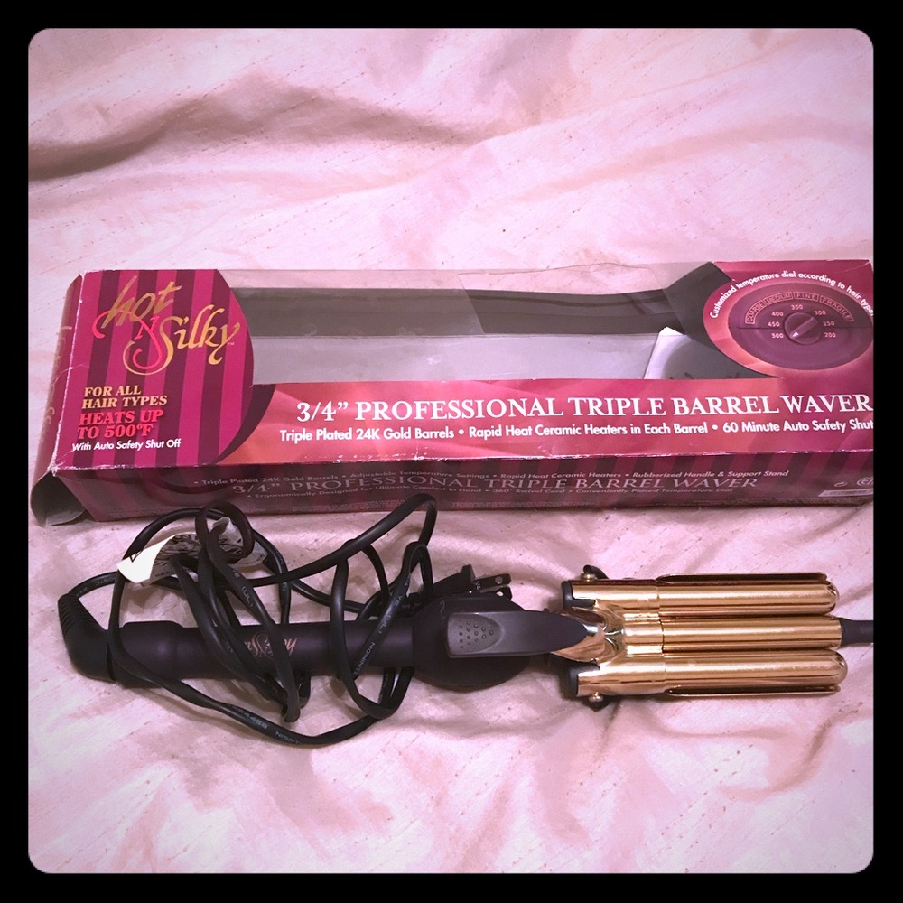 3/4” Professional Triple Barrel Waver